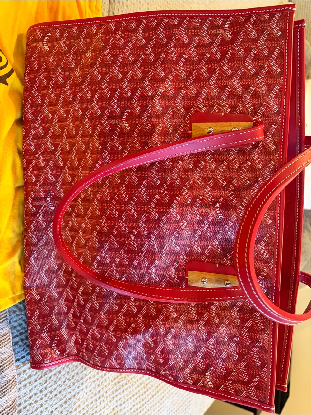 Goyard Red Marquises Tote